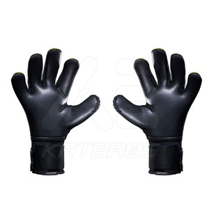 Gants de gardien de but en cuir personnalisables avec impression par sublimation, haute qualité, imperméables, antidérapants, ajustables, en stock, vente en gros - Product Image 2