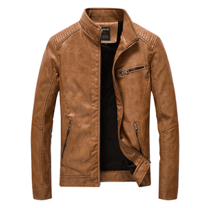 <b>Men's</b> <b>jacket</b> for 2025 High Quality Best Design OEM Customized Winter Thick <b>Summer</b> Thin Washable Short <b>Men</b> Pu <b>jacket</b> for <b>men's</b> - Product Image 1
