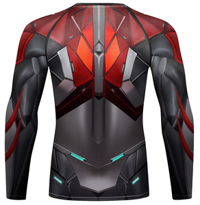 Wholesale High Quality Customized <b>Printing</b> Rashguard Oem Manufacturers Suppliers Running Fitness Compression BJJ/MMA Rash Guard - Product Image 2