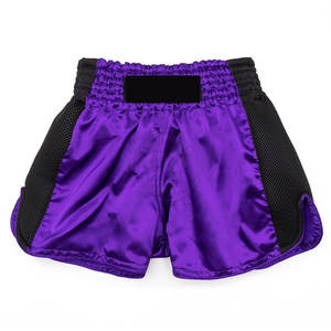 Shorts de Muay Thai respirants à séchage rapide, service OEM, 100% polyester, taille élastique, qualité supérieure pour hommes - Product Image 1