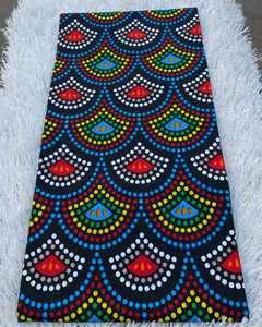 Tissu africain personnalisé en coton ciré Kenya pour vêtements, sacs, robes avec services OEM pour la promotion de l'image de marque et les événements - Product Image 1