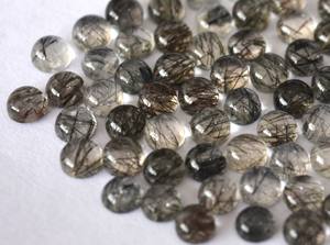 ควอตซ์รูไทล์สีดำธรรมชาติทรงหลวม4มม. สีดำรูไทล์ - Product Image 6