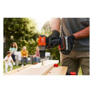 Taladro Percutor Inalámbrico Black & Decker 18V POWERCONNECT BCD383D2XKQW, 2 Baterías de 2Ah, Taladros Percutores de Alto Rendimiento Power Connect - Product Image 3