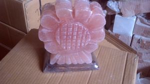 โคมไฟคริสตัลเกลือขัดฐานไม้สวยงามตกแต่งบ้านดีไซน์ดอกทานตะวันโคมไฟคริสตัลอื่นๆทำจากคริสตัล - Product Image 6