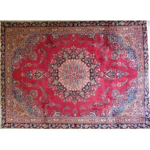 One Of The Kind Hand-Knotted Persian <b>Wool</b> Rug _ Luxurious Vintage Design, 7'7 x 4'11, Artisan <b>Crafted</b> - Product Image 1