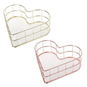 ตะกร้าเก็บผักและผลไม้ทำจากโลหะเครื่องครัวสเตนเลสสตีลดีไซน์รูปหัวใจ - Product Image 3