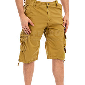 Offre Spéciale de haute qualité décontracté hommes Cargo Shorts Polyester/coton mélangé respirant séchage rapide taille élastique taille haute coupe ample - Product Image 6