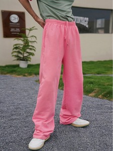 Pantalones Jogger de Hombre, Estilo Nuevo, a la Moda, Rectos, Casuales, de Cintura Media, 100% Algodón, Transpirables, con Cordón, Ajuste Holgado, Estilo Baggy - Product Image 5