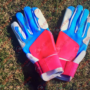 Couleur et logo personnalisés Gants de frappeur professionnels Dernière conception Gants de frappeur de baseball de haute qualité en cuir Softball - Product Image 5