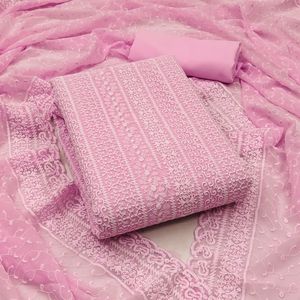 Ladies Original Georgette Work Dress Material New Fancy Indian & Pakistanais Clothing - Product Image 5