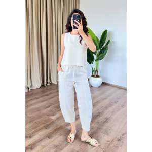 Basic Model Stone <b>Linen</b> Wholesale <b>Set</b> - Stone - Product Image 4