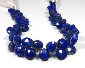 Cuentas Facetadas de Lapislázuli Natural, Hilo de 8 Pulgadas, Gemas de Corazón de Lapislázuli Azul, Piedras Preciosas Sueltas, Precio de Fábrica, Regalos para Ella, 7 mm - Product Image 6