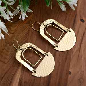 Boucles d'oreilles délicates en or-boucle d'oreille-boucle d'oreille sirène-bijoux de boucle d'oreille faits à la main kylin - Product Image 3