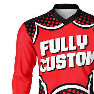 Nouveau maillot de motocross design personnalisé manches longues séchage rapide vêtements de moto et de course automobile du Pakistan nouveau maillot de motocross - Product Image 3
