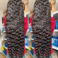 Perruques de Cheveux Humains Bruts Alignés aux Cuticules en Gros, Lace Front Sans Colle, Perruque Bouclée Birmane Brute, Ligne de Cheveux Lagos, Fournisseur de Perruques