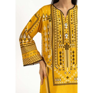 IUSTKSD-1375 Traje Casual Estampado Khaddar de 3 Piezas para Verano - Product Image 3