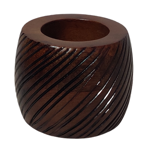 Décoration de chambre moderne sculptée à la main ferme de luxe marron foncé vintage vente à chaud jardinière en bois de manguier indien pots de vase à fleurs - Product Image 6