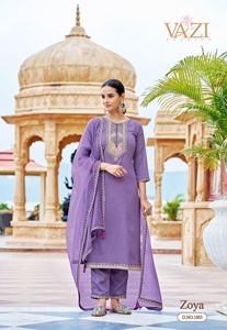 Chifón de viscosa de colección Premium con trabajo manual Kurti Pant y Dupatta Fabricante y proveedor de Surat - Product Image 4