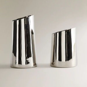 Jarrón de Acero Inoxidable, Jarrón de Metal para Flores, Jarrón Decorativo de Metal, Jarrón Moderno de Acero Inoxidable - Product Image 1