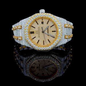 Reloj de lujo de acero inoxidable para hombre, cristal chapado en oro rosa, esfera romana, puntero, estilo moneda, movimiento mecánico, 38mm, Ronda - Product Image 1