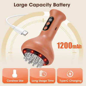 Cepillo de Masaje Eléctrico GuaSha para Drenaje Linfático con Calor, Microcorriente, Masaje de Meridianos, Anticelulitis, Adelgazante Corporal, Inalámbrico - Product Image 4