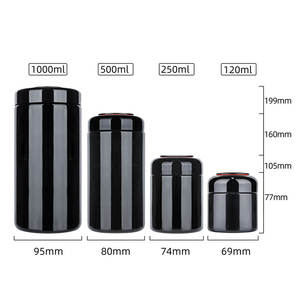 2025 High Quality Surgical 120ml 250ml 500ml 1000ml UV Resistant Black Stash <b>Thermometer</b> Jar Proof With Hollowware Instruments - Product Image 6