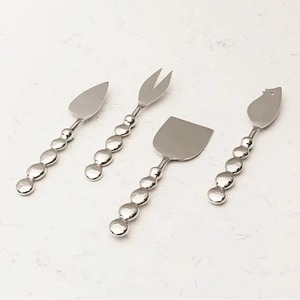 Increíble Mango metálico retorcido y juego de cuchillos para queso de acero inoxidable de 4 Juego de cubiertos de tendencia de alta calidad de acero inoxidable - Product Image 6