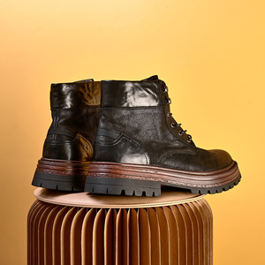 Chaussures Oxford en cuir de vachette pleine fleur avec talon amorti et design antidérapant, chaussures habillées pour hommes, chaussures en cuir - Product Image 4