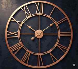 Horloge murale élégante suspendue, art mural décoratif élégant pour salon, chambre, bureau, café et décoration intérieure moderne - Product Image 2