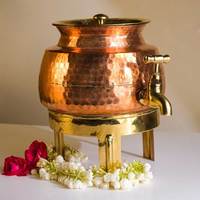 Dispensador de agua de cobre hecho a mano más vendido fabricante de bebidas de cobre puro de la India con alta calidad