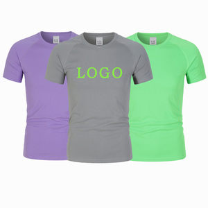 Venta al por mayor de impresión personalizada en blanco liso 100 sublimación 100% poliéster blanco deporte gimnasio correr secado rápido Dri Fit hombres camiseta para mujeres - Product Image 1