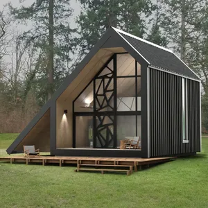 MAISONS UNIQUES PRÉFABRIQUÉES EUROPÉENNES DE HAUTE QUALITÉ-CABINE CONFORTABLE-INDUSTRIE DE L'HOSPITALITÉ ET SOLUTIONS DE LOGEMENT LATÉRAL GLAMPING