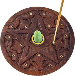 Support d'encens en bois naturel 100% fait main de luxe, de haute qualité, portable, pour intérieur, style arabe, brûleur d'oud pour décoration de maison - Product Image 2