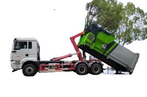 Camion benne à benne arrière sur mesure 6x4 LHD RHD 18-20 tonnes avec bras de levage à crochet pour déchets - Product Image 3