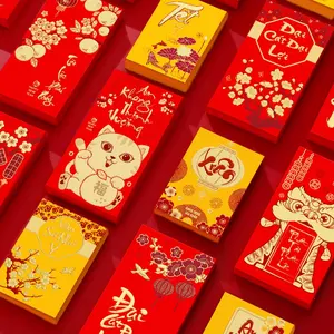 Lucky money gift cash packets chinese red envelopes for all occasions birthday baby shower kick-off Christmas Spring Festival