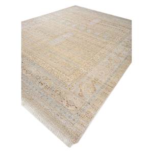 Tapis en laine afghane noué à la main Viscaya Gold, classique, rectangulaire 9x12, motif médaillon, fait main pour chambre et couloir AKWL-1553 - Product Image 2