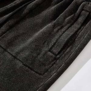 Short personnalisé Vintage lavé à l'acide vêtements d'été séchage rapide et respirant couleur noire matériel personnalisé vêtements de gym short pour homme - Product Image 4