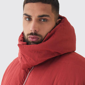 Vente en gros de nouvelles vestes matelassées avec logo personnalisé pour hommes veste debout à col à capuche veste matelassée hiver extérieur - Product Image 3