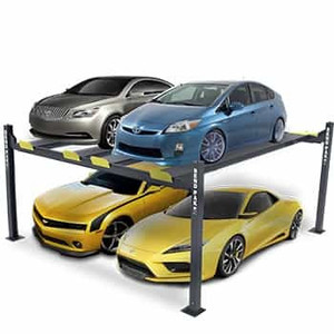 Elevador de Estacionamiento de Cuatro Postes BendPak HD-9SW, Doble Ancho, Capacidad de 9,000 lb, Nuevo Diseño Gris - Product Image 2
