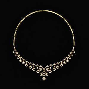 Collar de Diamantes Cultivados en Laboratorio de 18 Quilates, Corte Redondo, Oro Blanco, Amarillo y Rosa, 15.3 Gramos, 159 Quilates, Certificado IGI, Joyería de Lujo para Mujer - Product Image 6