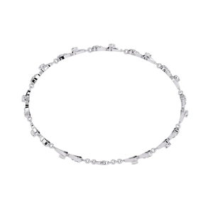 Bracelet à maillons géométriques en argent sterling 925 massif avec diamants de laboratoire, OEM ODM - Product Image 4