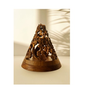 Quemador floral Quemador Oudh Soportes de incienso de madera hechos a mano - Product Image 1