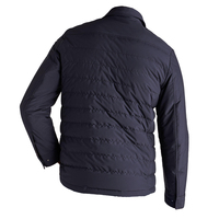 Manteau d'hiver pour hommes avec col montant Veste bouffante Nouveau design Casual Hooded Full Zip Shiny Bomber Alternative Down Coat