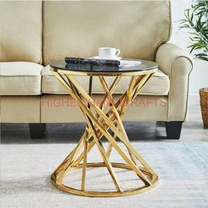 Gold Finish Designer Nesting Side <b>Table</b> Metal Furniture Nightstands Sofa End <b>Table</b> Decorative Living Room <b>Tables</b> Home Decor Supp - Product Image 1