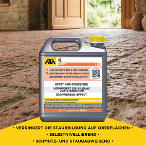 FILA Solutions d'entretien des surfaces Cire liquide effet mat hautement concentrée, anti-salissures, anti-écaillage, pierre naturelle, terre cuite 5L - Product Image 4