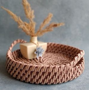 Accessoires de cuisine Paniers tissés à la main pour la maison Chambre d'amis Salon Salle à manger Table de salle à manger Restaurant Bar - Product Image 2