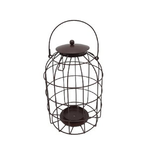 Alimentador de pájaros de metal de hierro, color plateado recubierto de polvo, para decoración de jardín al aire libre, estilo moderno, hecho a mano, personalizado - Product Image 3