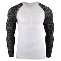 Rashguard de compression BJJ MMA pour homme, haute qualité, personnalisable avec logo, taille XL, collection automne, directement de l'usine