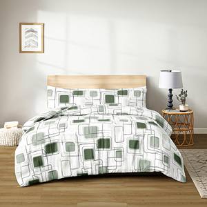 Juego de Funda Nórdica Moderna de 3 Piezas, 100% Algodón Tejido, con Sábana Ajustable y Funda de Almohada, Ropa de Cama de Lujo - Product Image 1