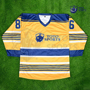 Maillot de hockey sur glace respirant, nouvelle arrivée, haute qualité, fournisseur professionnel de premier plan, performance professionnelle, logo personnalisé, vêtements de sport - Product Image 2